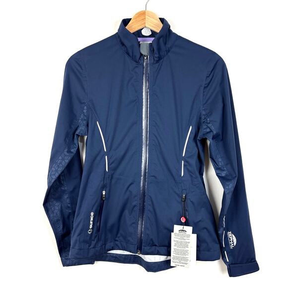 Sunice Jackets & Blazers - Sunice NEW Onassis Zephal Jacket Blue midnight embossed golf outdoor waterproof